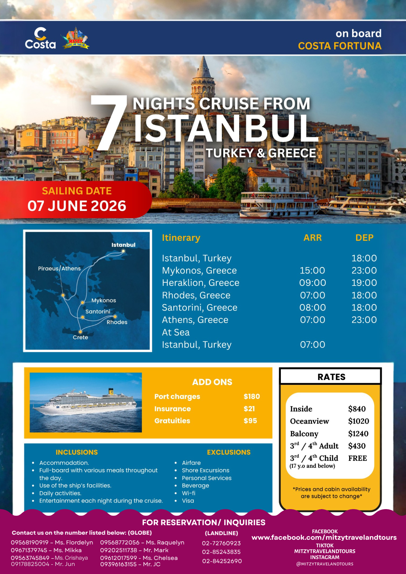 CRUISE ISTANBUL FLYERS